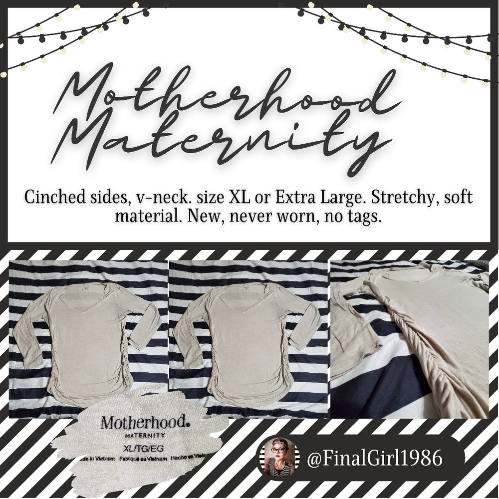 Motherhood Maternity Cinched Top